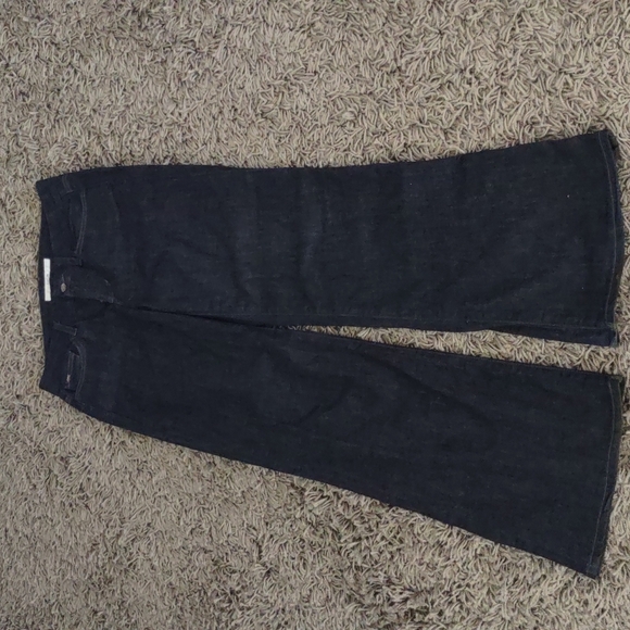 Joe's Wide Leg Muse Bardot Stretch Jeans Denim Women's 28 W Dark Wash Used 31" L - Picture 6 of 9